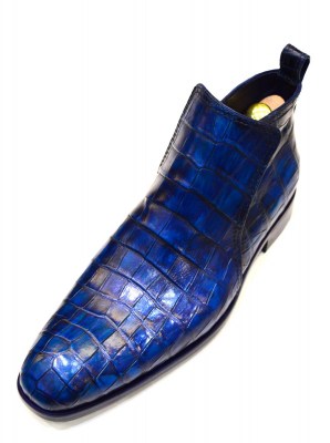 Handpainted custom croco boots by Rozsnyai handmade shoes for RD (3)